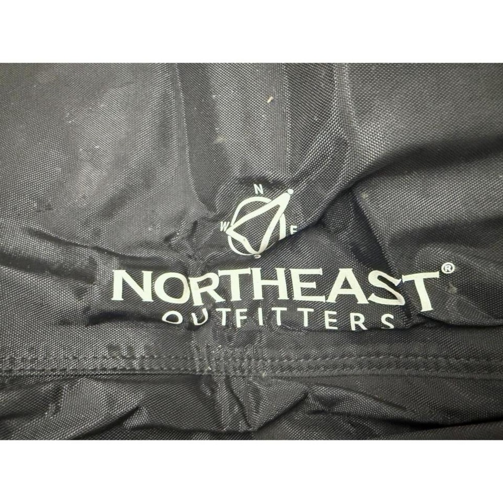 Northeast Outfitters Black Padded Cargo Gear Bag Roll Top Utility Storage Straps